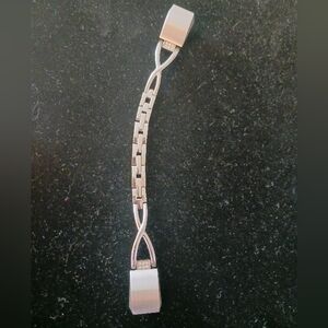 Fitbit Aria Wristband, Silver-tone And Rhinestone